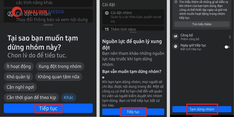 Lưu trữ nhóm Facebook trên điện thoại 2